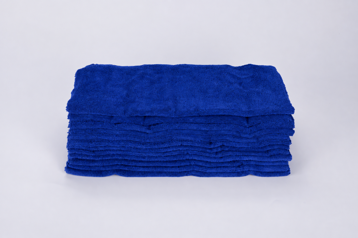DTL LAB DL450 Plush Dual Pile Edgeless Microfibre Towels 450gsm, 40x40cm