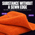 DTL LAB DL450 Plush Dual Pile Edgeless Microfibre Towels 450gsm, 40x40cm