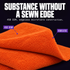 DTL LAB DL450 Plush Dual Pile Edgeless Microfibre Towels 450gsm, 40x40cm
