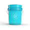 Carbon Collective Clear Teal 20L Detailing Bucket — plain bucket