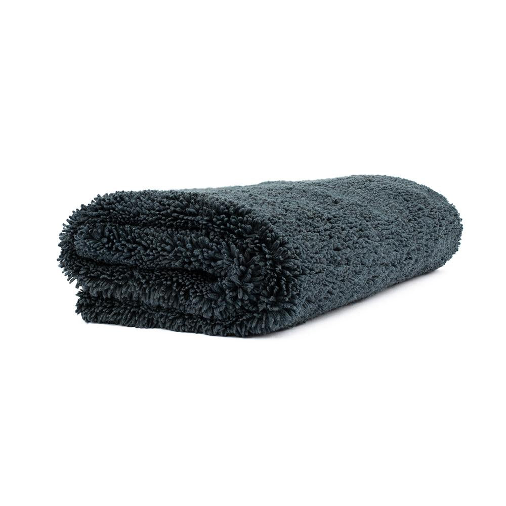 The Rag Company Creature Edgeless 420gsm all purpose microfibre towel 16x16 in Black, single