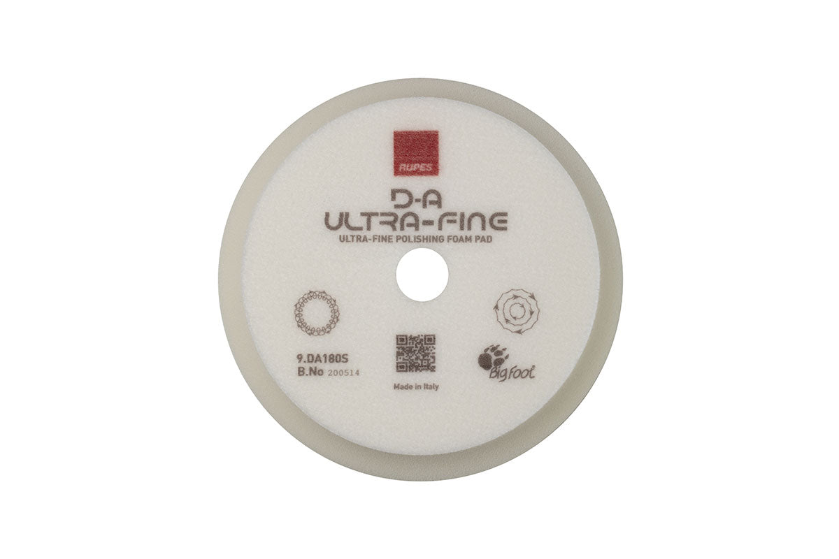 Rupes D-A Ultra-Fine white foam pad 180mm face
