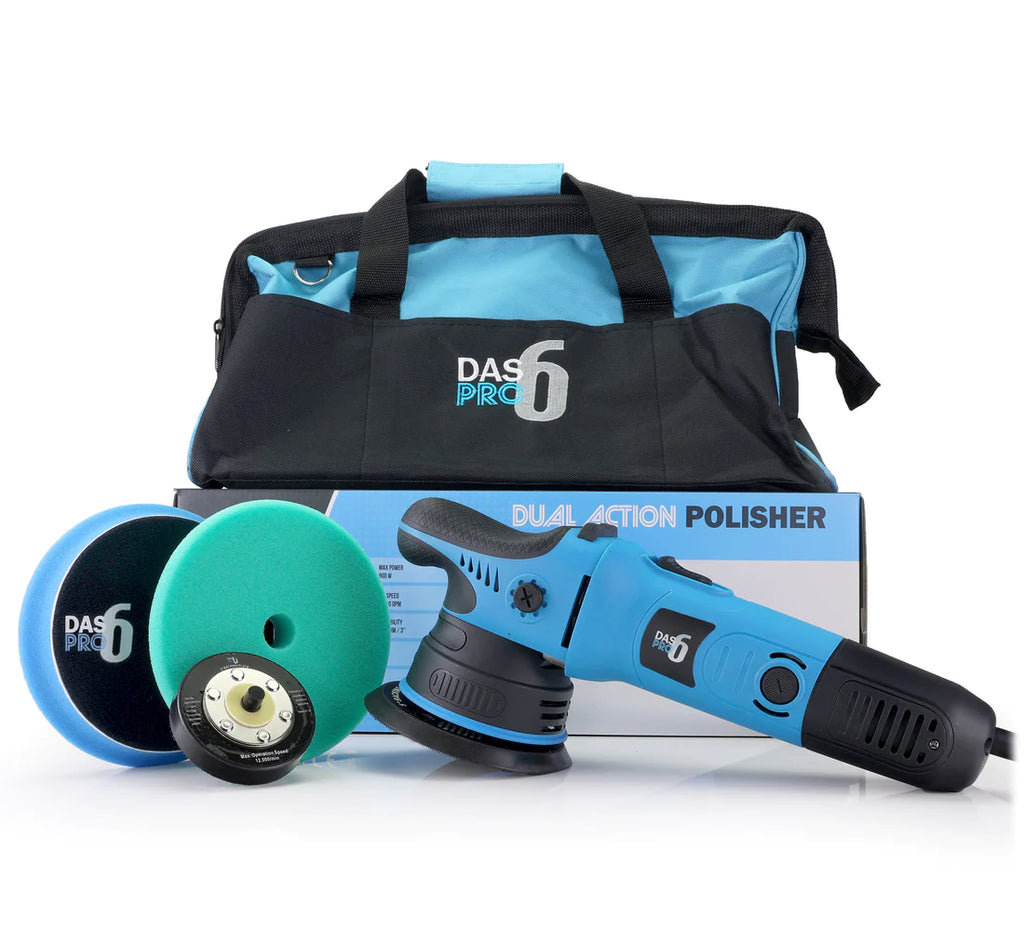 DAS-6 PRO polisher — retail box with canvas carry bag