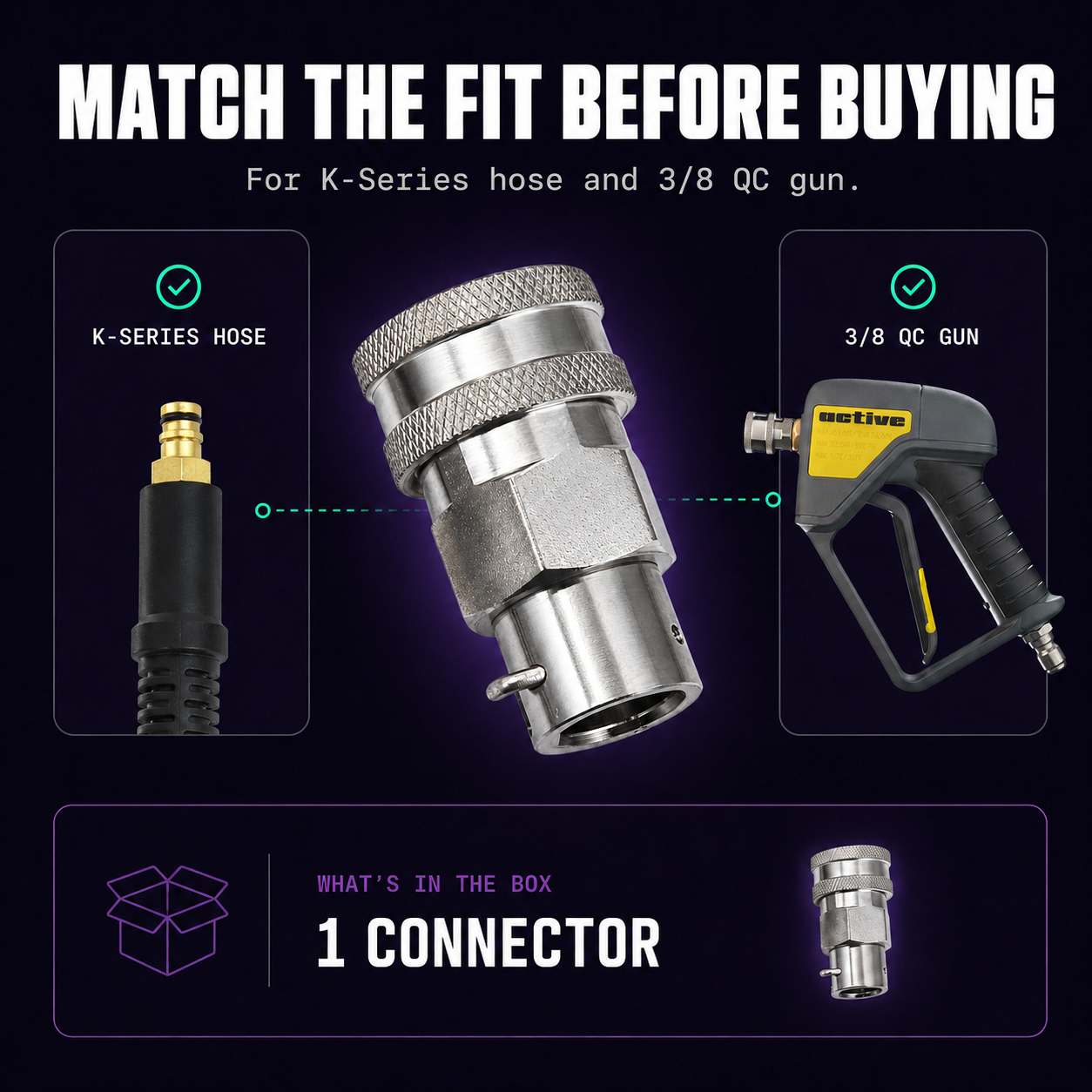 DTL Lab Karcher Female to 3/8