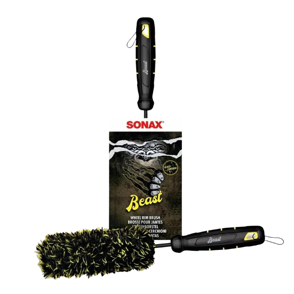 Sonax Beast Wheel Rim Brush with packaging, front view