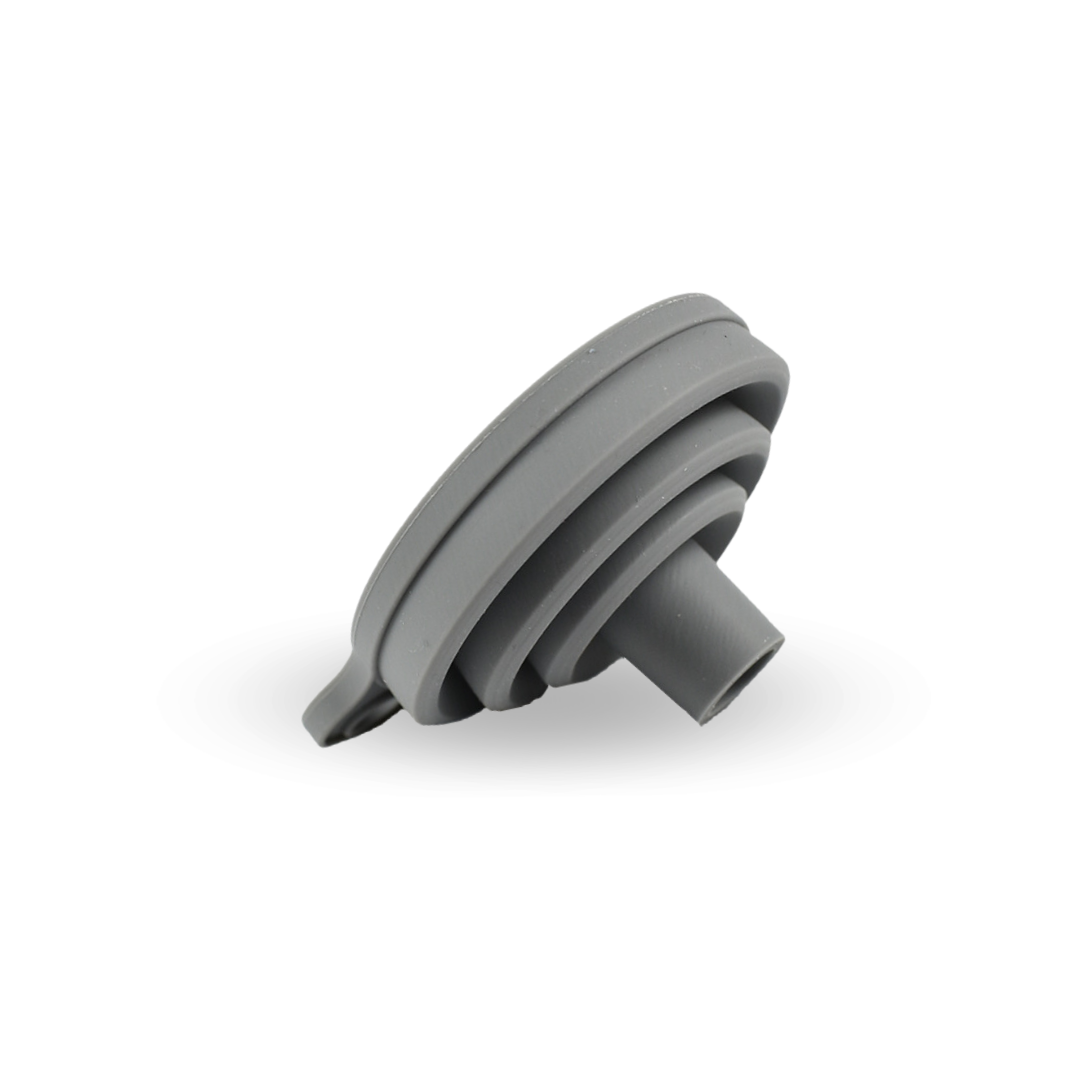 CA Detailing small grey detailing funnel for bottle filling, angled view