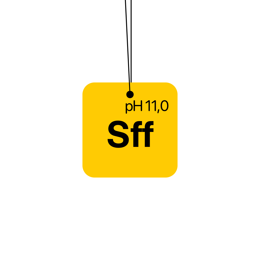Koch Chemie SFF Crispy Apple scent hanger car air freshener - front