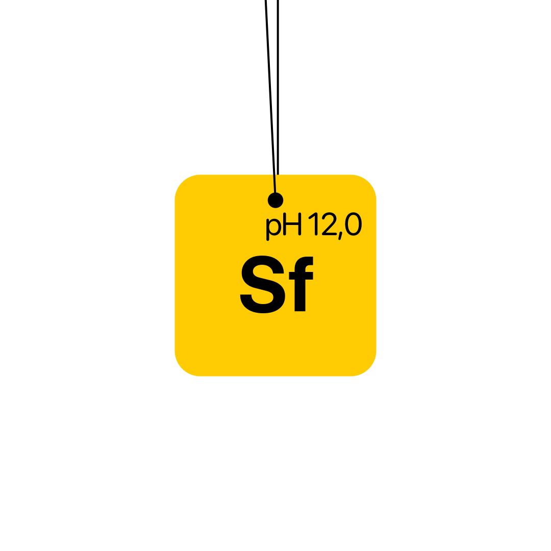 Koch Chemie SF Mango and Peach scent hanger car air freshener - front
