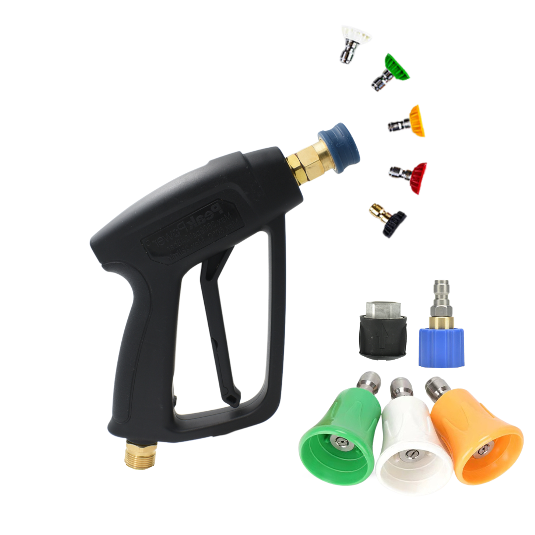 Short Stubby High Pressure Washer Gun with Karcher-MJJC Attachments