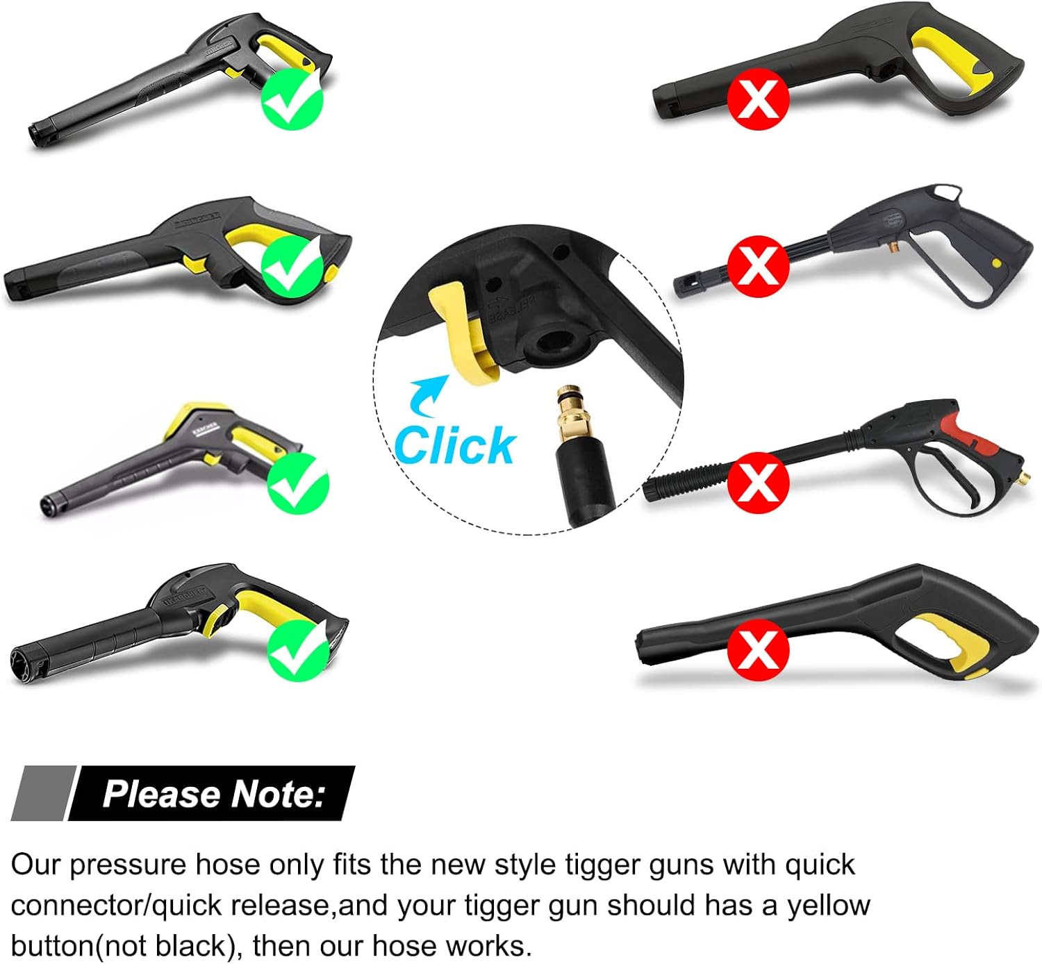 Karcher K Series Upgrade Bundle V2: QC-FLEXI Hose, Trigger Gun, Foam Lance