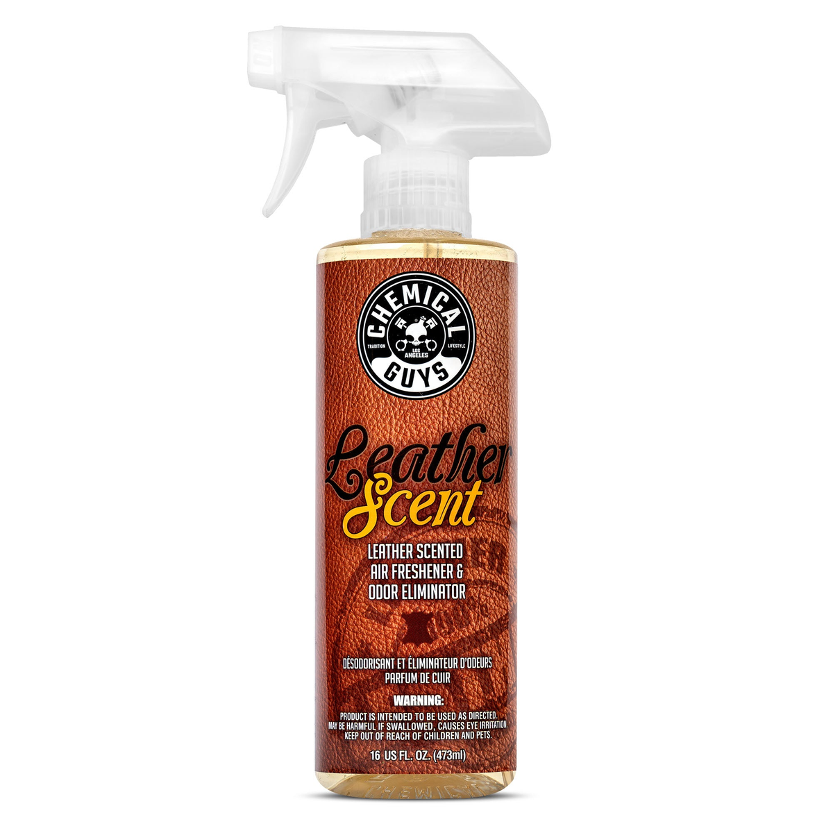 Chemical Guys Leather Scent Air Freshener & Odour Eliminator 16oz (473ml)