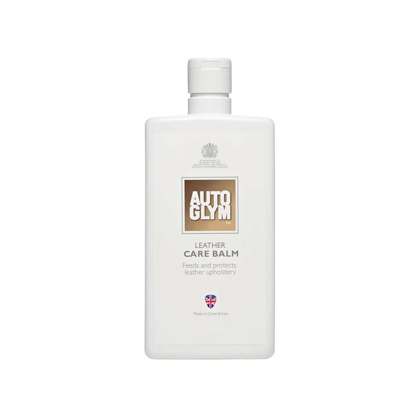 Autoglym Leather Care Balm 500ml bottle, front view