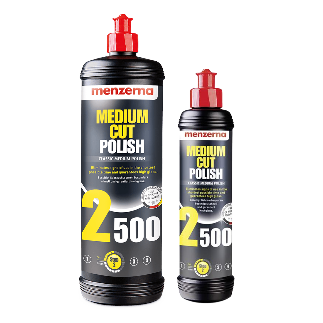 Menzerna Medium Cut Polish 2500 - 250ml and 1 Litre
