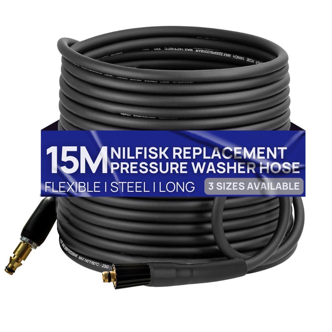 Nilfisk Reinforced Heavy Duty FLEXI Rubber Replacement Hose cadetailing
