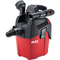 Flex VC 6 L MC 18.0V cordless vacuum with battery fitted and hose stowed, front view