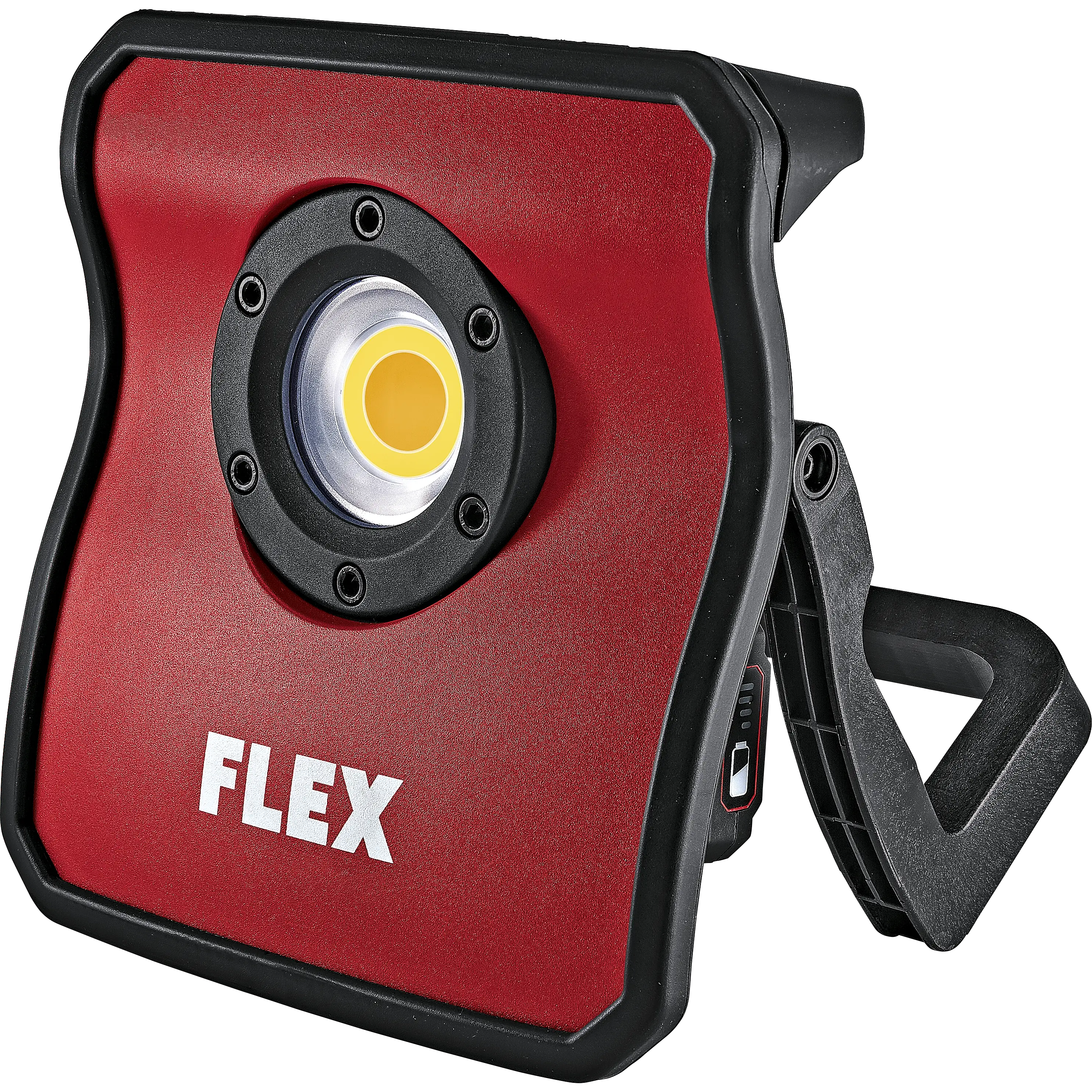 Flex DWL 2500 full spectrum LED inspection light on its folding stand, front view