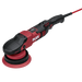 Flex XFE 2 15 14-EC C random orbital polisher with backing pad fitted, side view