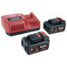 Flex P-Set 55 R rapid charger with two 5.0 Ah 18V battery packs, complete set
