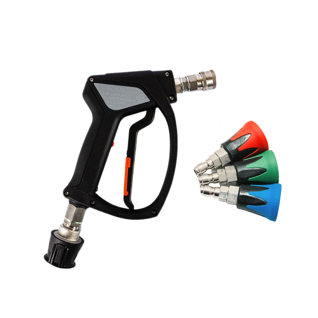 MTM Hydro SGS35 Stainless Steel Swivel Trigger Gun with Nozzle Kit