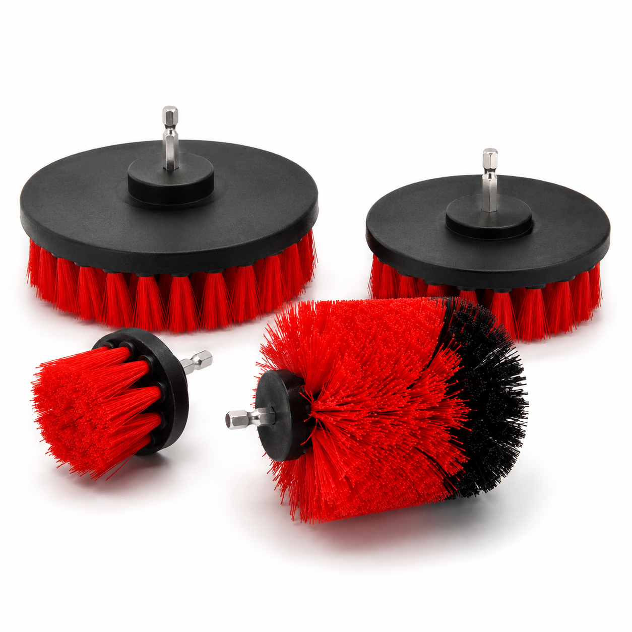 CAD 4-Piece Drill Brush Attachment Set