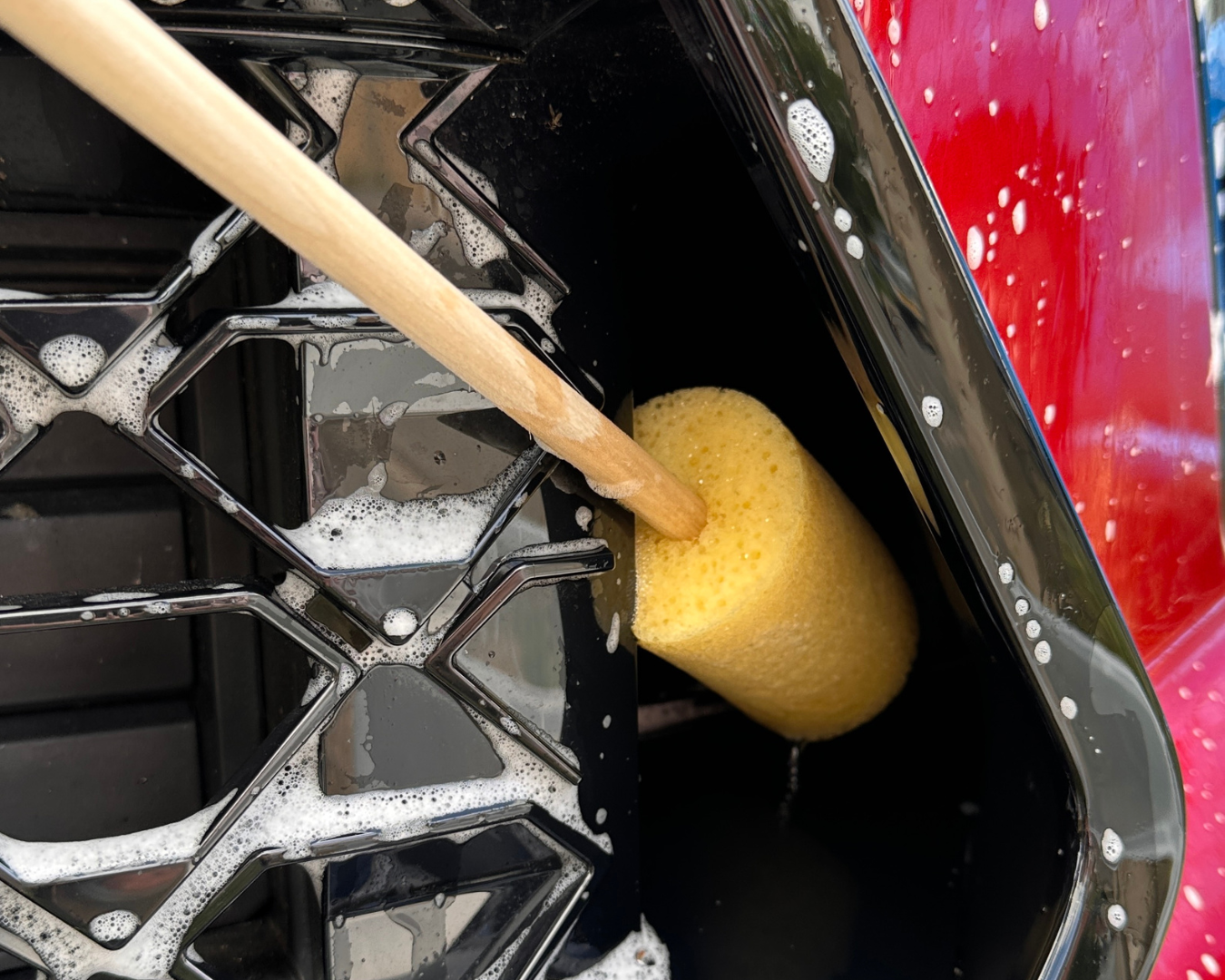 Round 12 inch alloy spoke cleaner