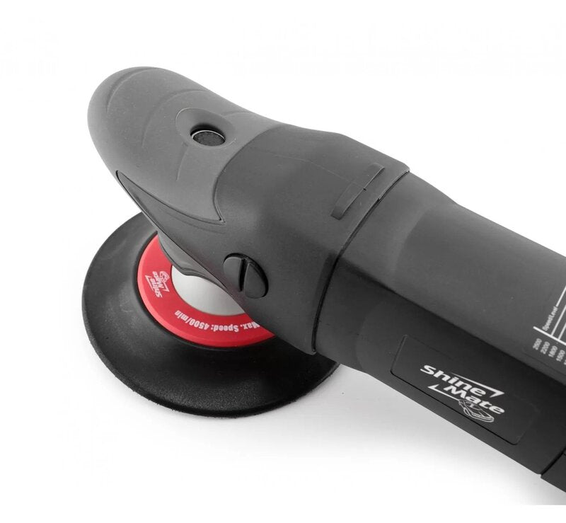 ShineMate EP802 Rotary Polisher — close-up of head and backing plate