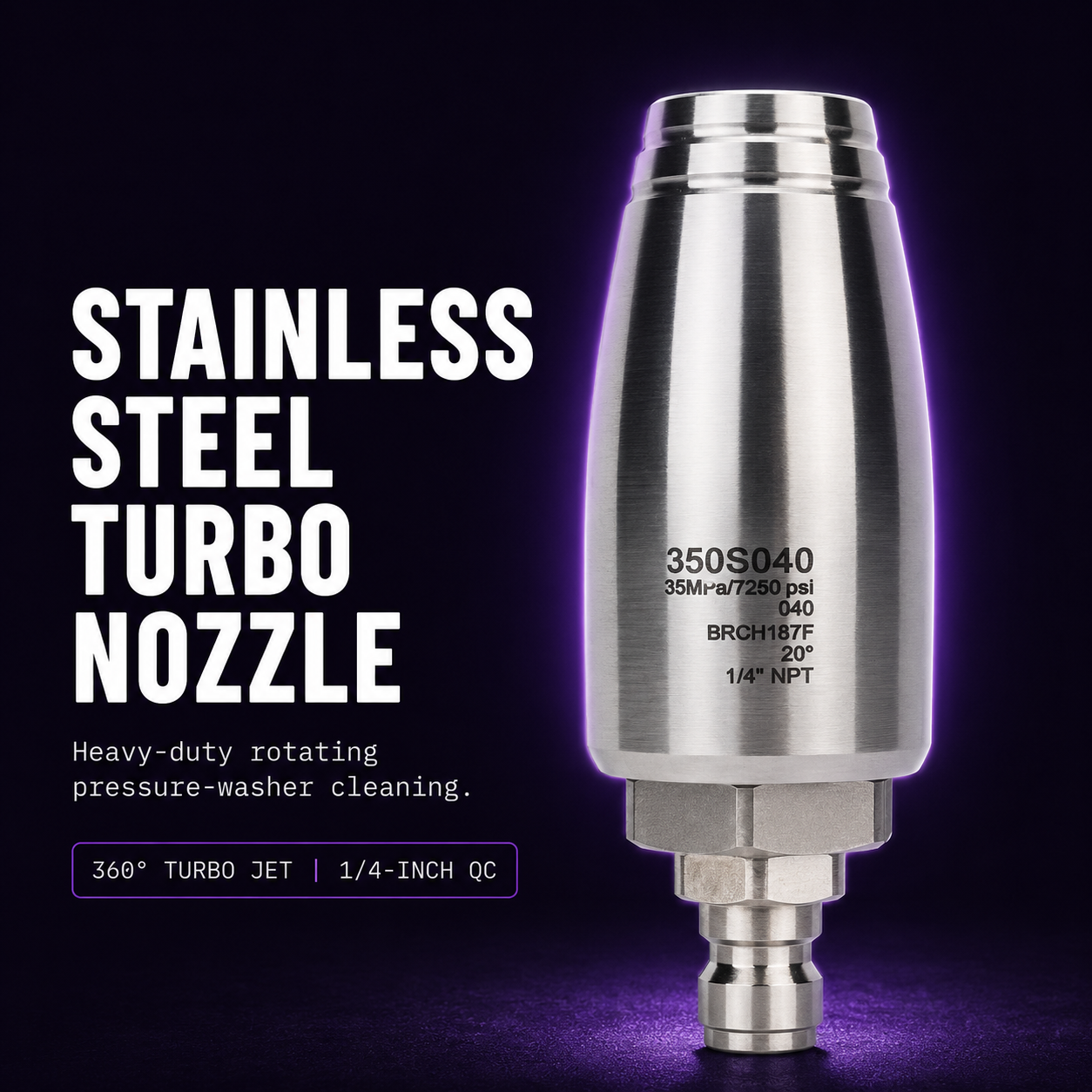 DTL Lab Stainless Steel Turbo Nozzle