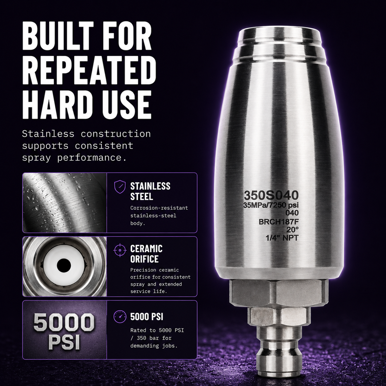 DTL Lab Stainless Steel Turbo Nozzle