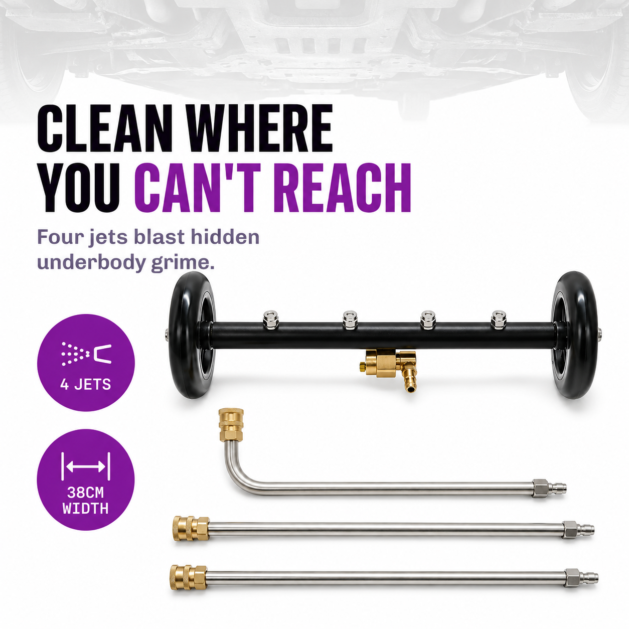 CA Detailing Undercarriage & Chassis Cleaner with Extension Lances
