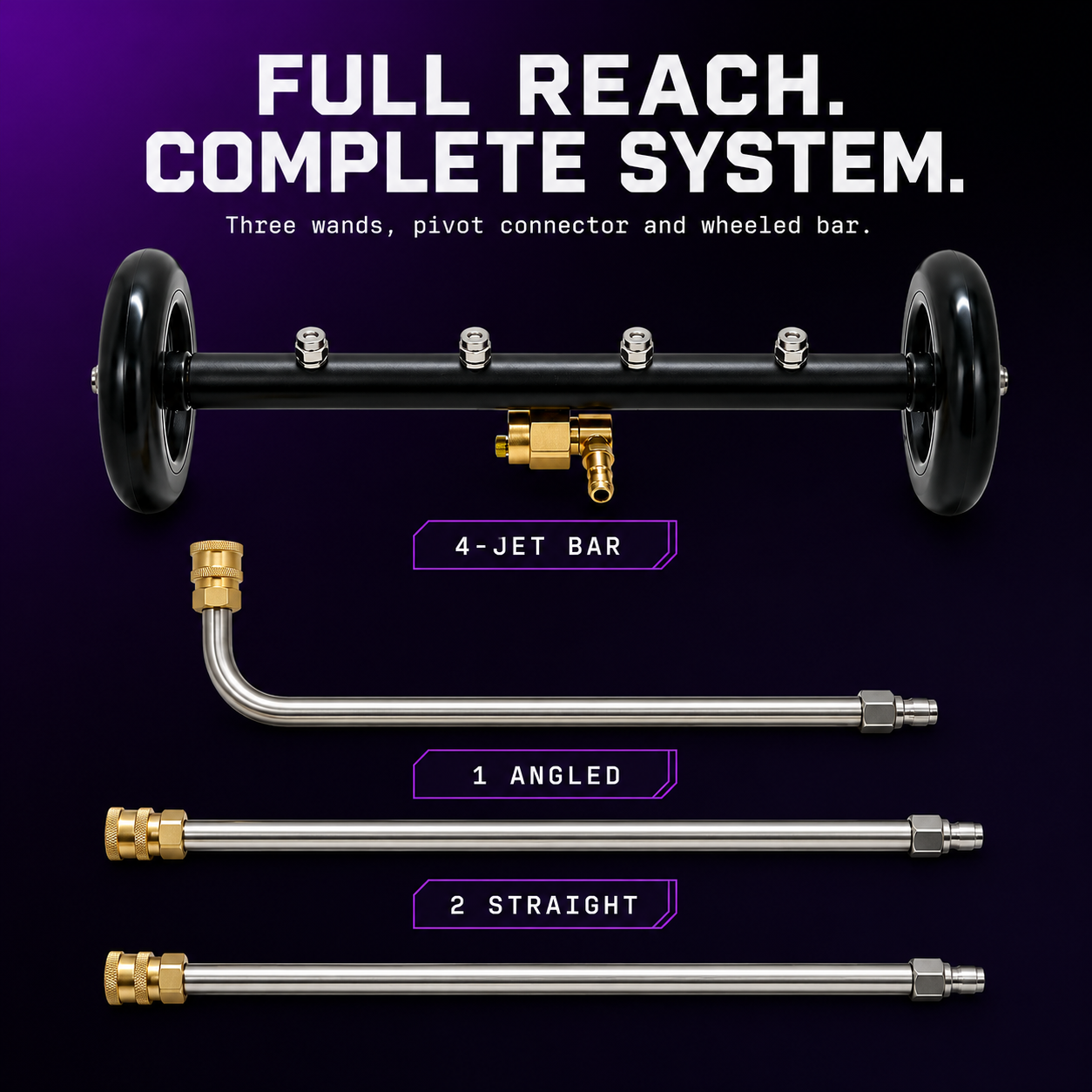 CA Detailing Undercarriage & Chassis Cleaner with Extension Lances
