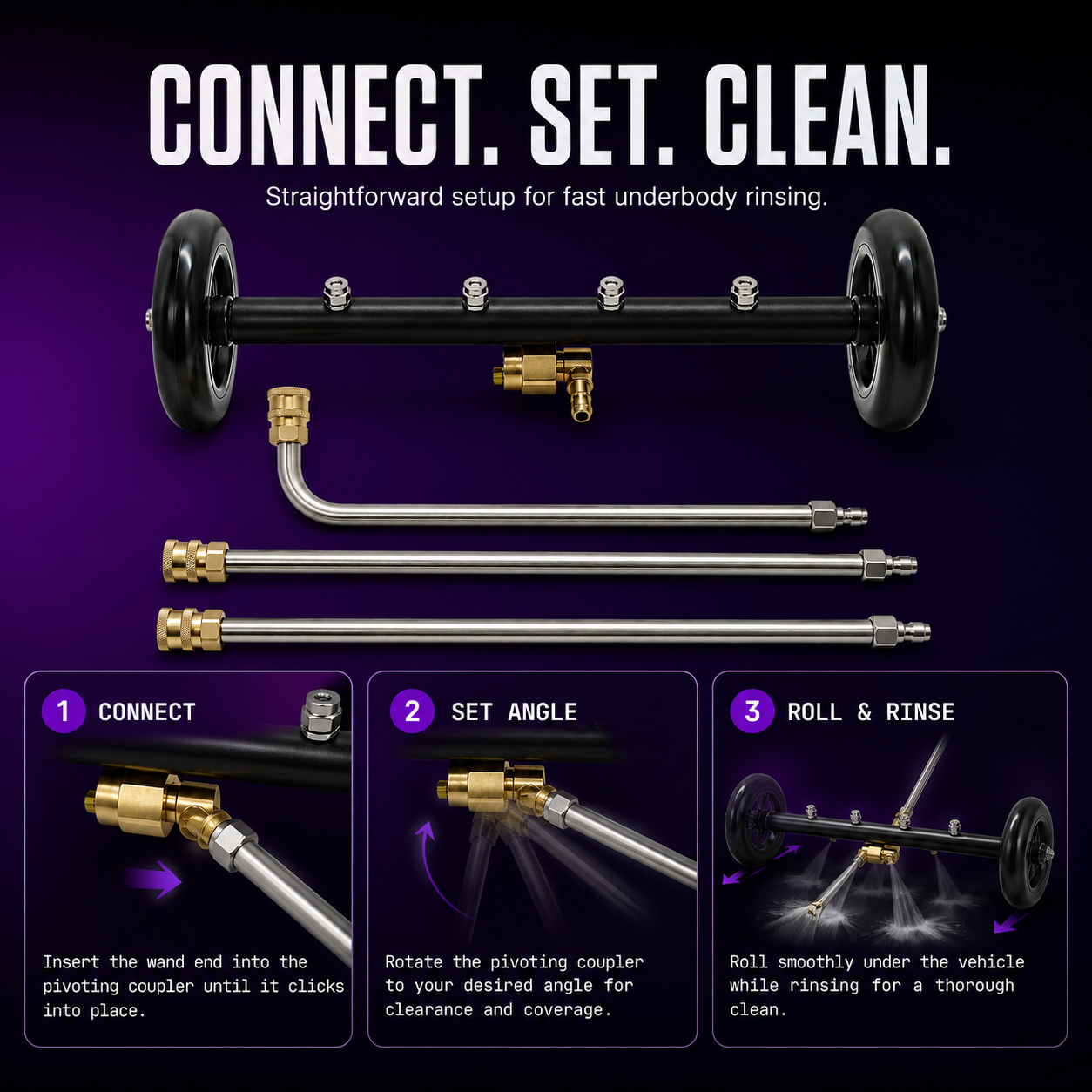 CA Detailing Undercarriage & Chassis Cleaner with Extension Lances