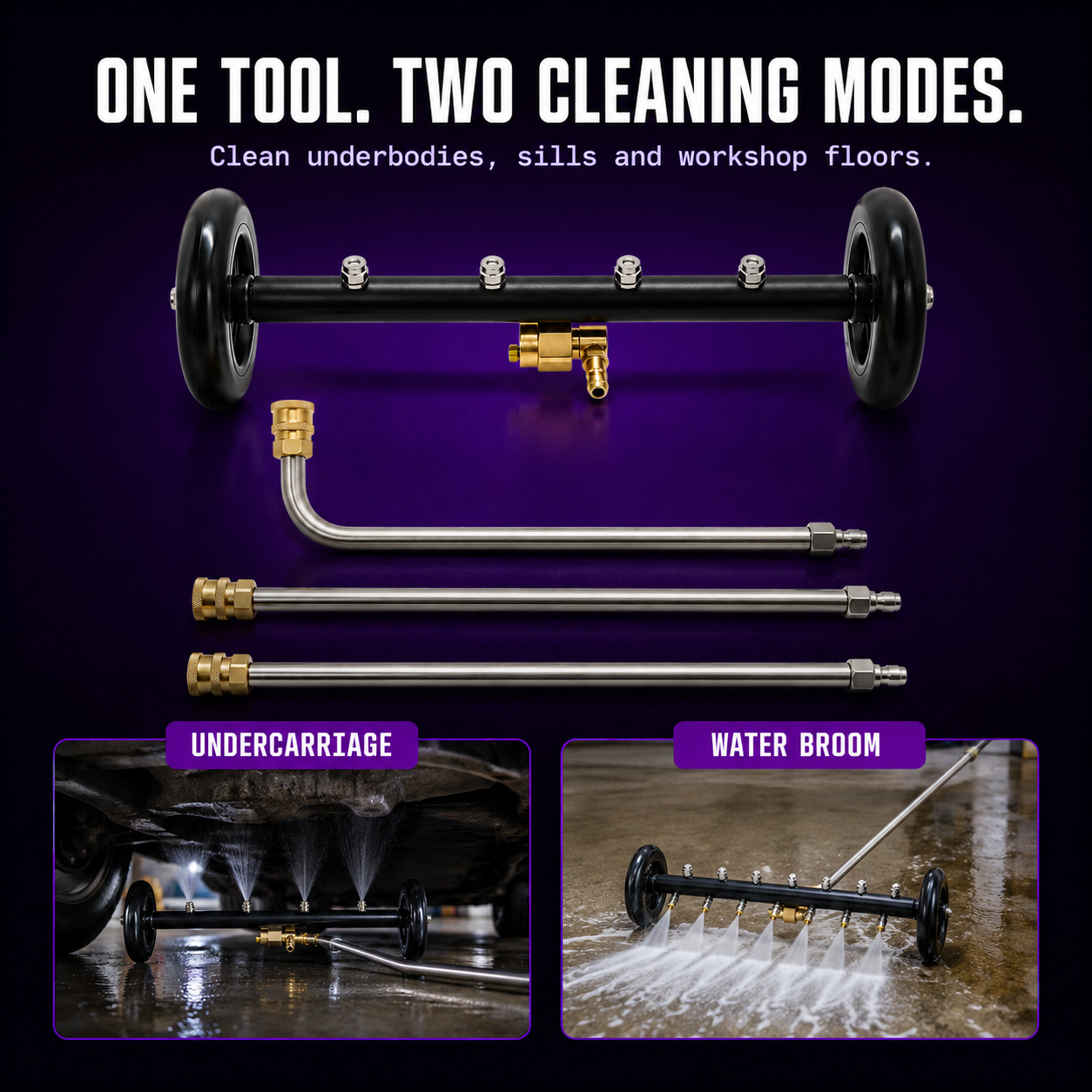 CA Detailing Undercarriage & Chassis Cleaner with Extension Lances
