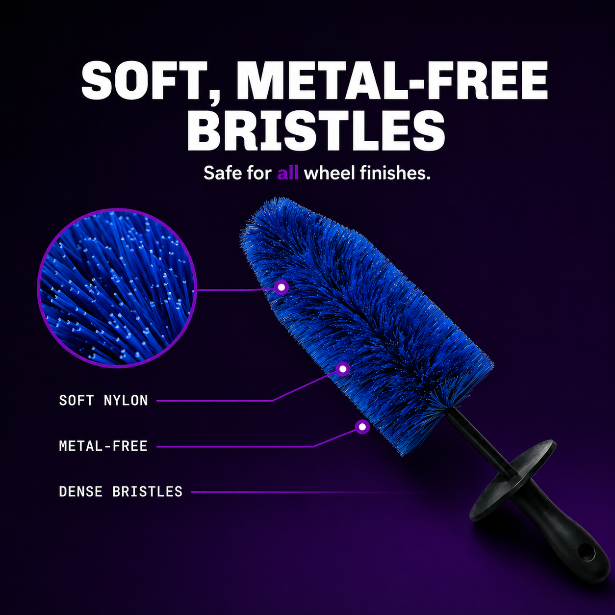 CAD Soft Bristle Wheel Brush