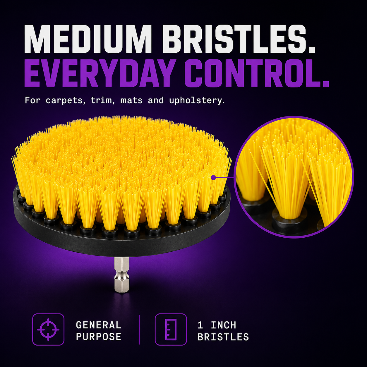CAD 4-Piece Drill Brush Attachment Set