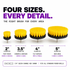 CAD 4-Piece Drill Brush Attachment Set