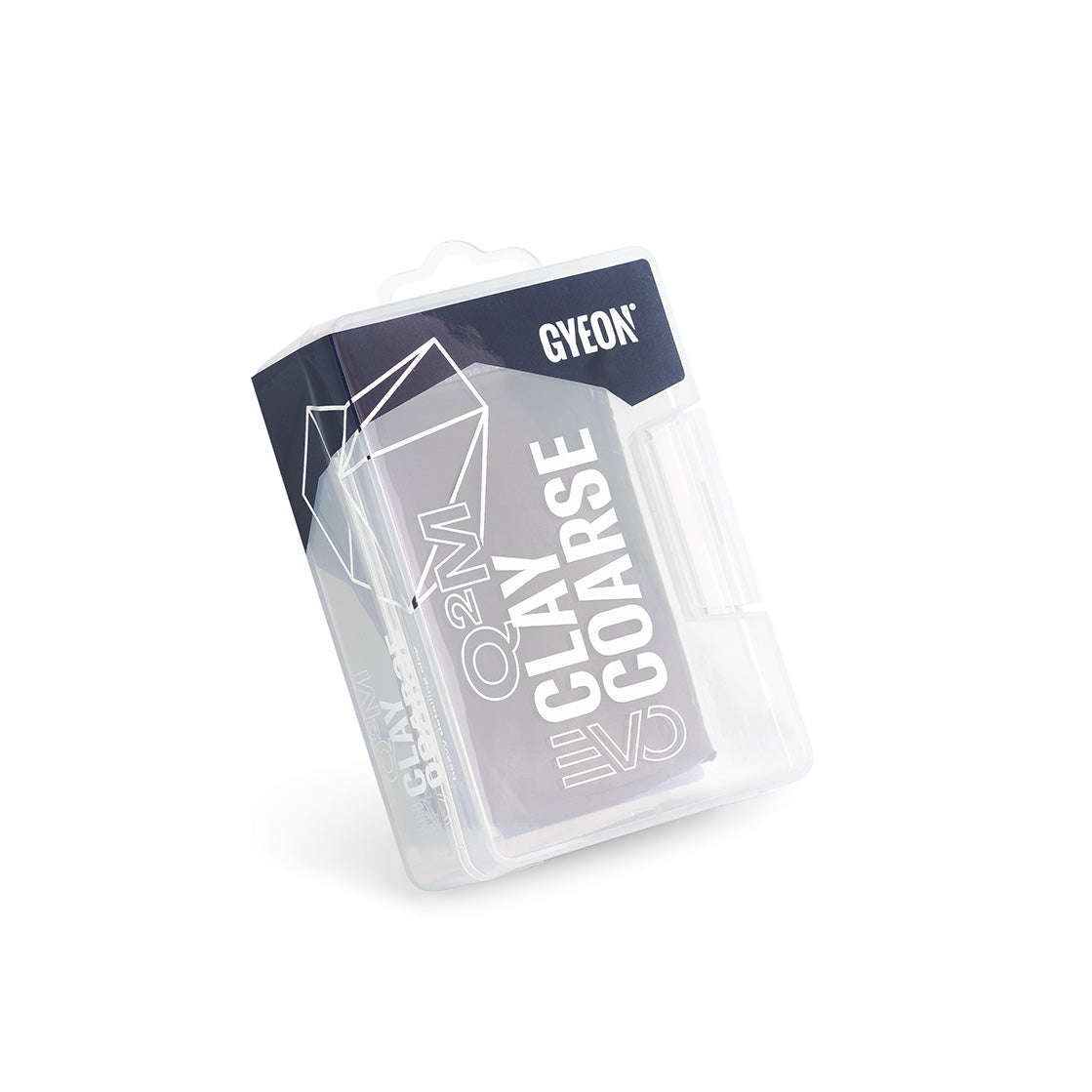 Gyeon Q2M Clay Coarse EVO 100g heavy contamination clay bar — boxed front view