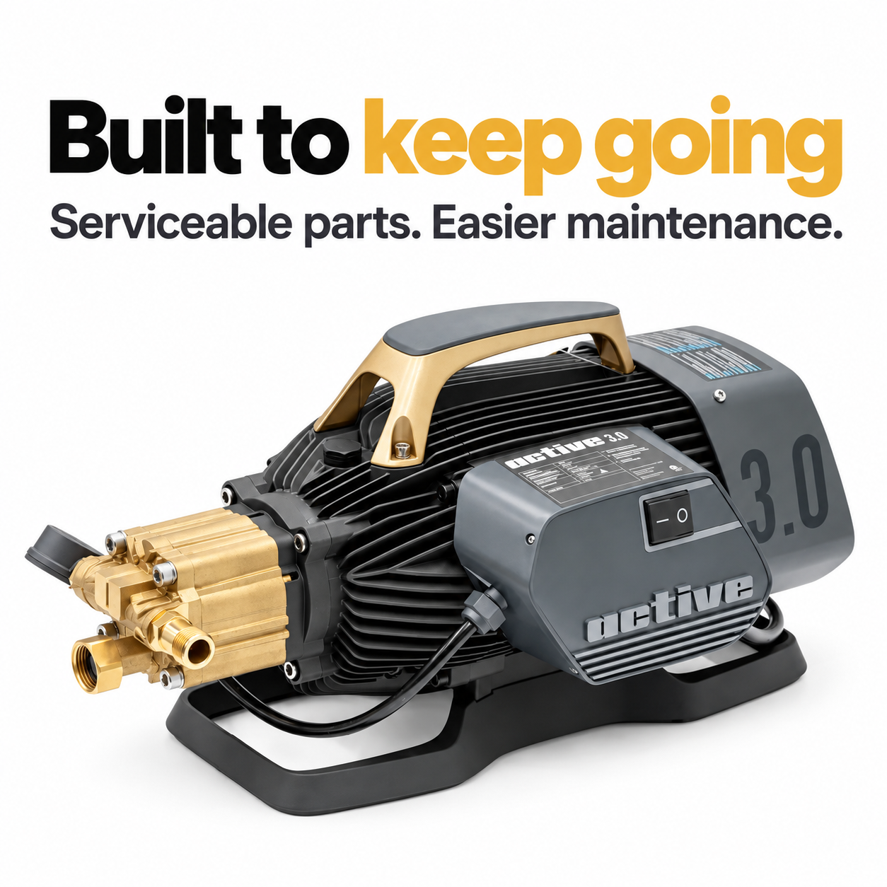 Active 3.0 Electric Pressure Washer  (Various Options) — Can I maintain it?