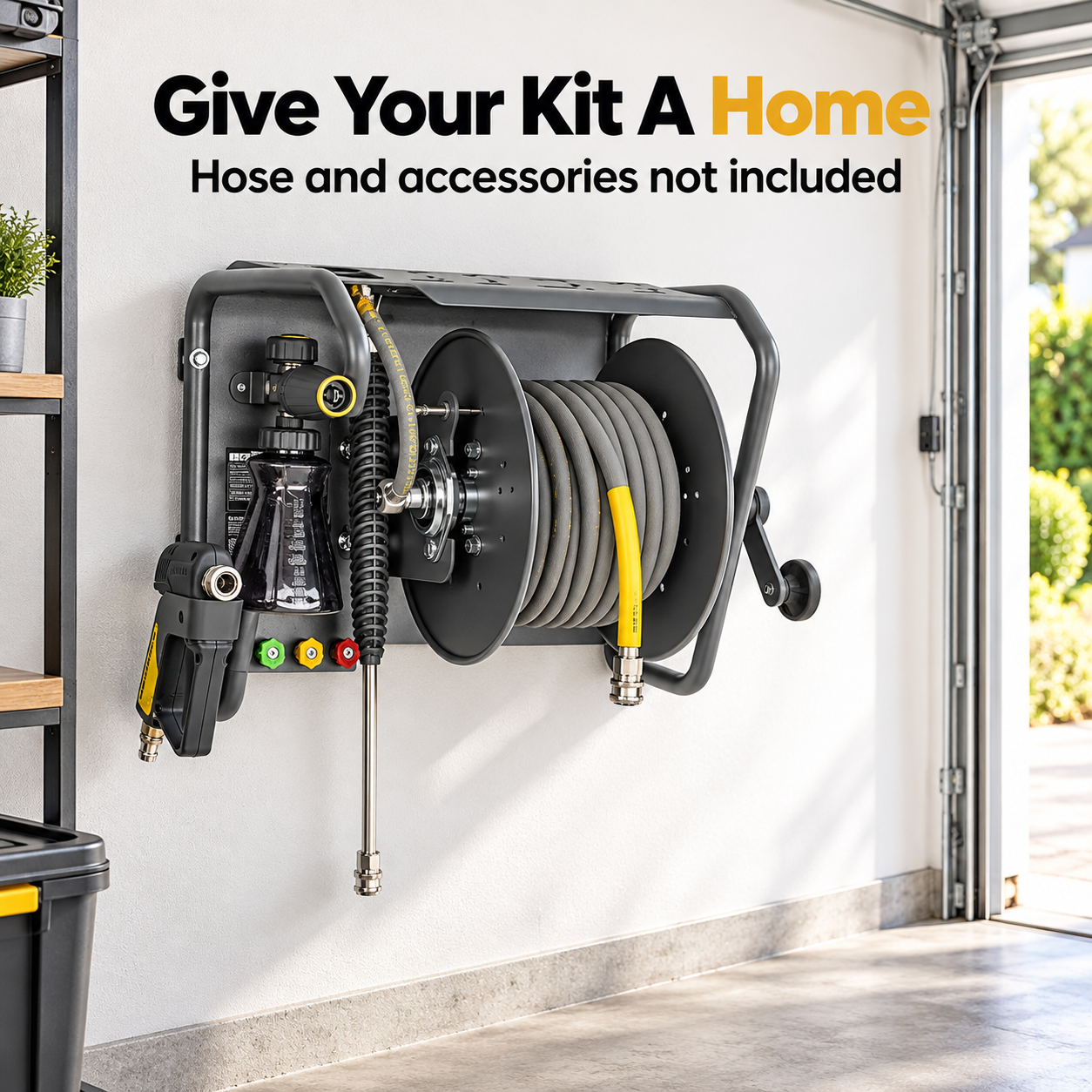 Active Pressure Washer Wall Mount Kit — How does it organise my setup?