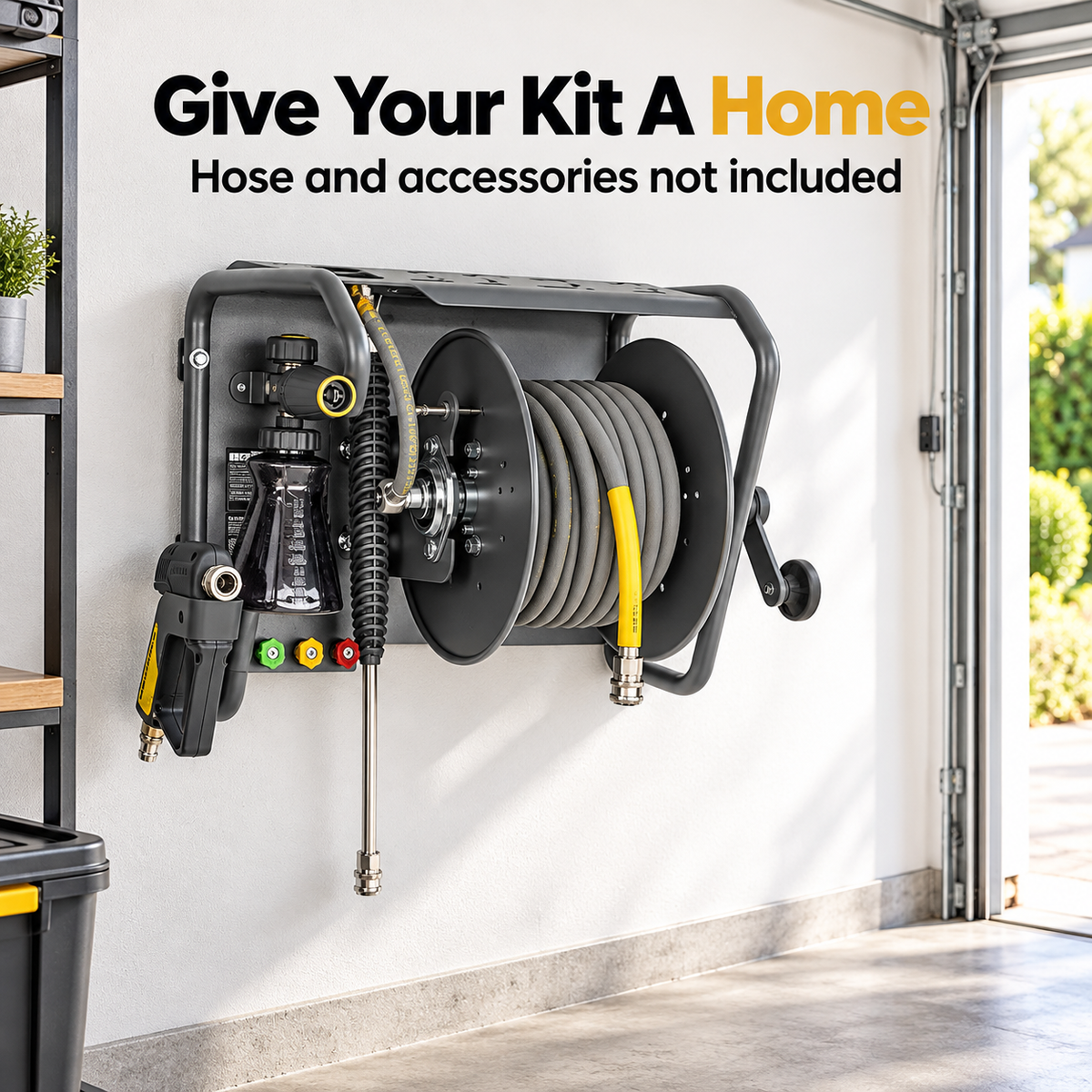 Active Pressure Washer Wall Mount Kit — How does it organise my setup?