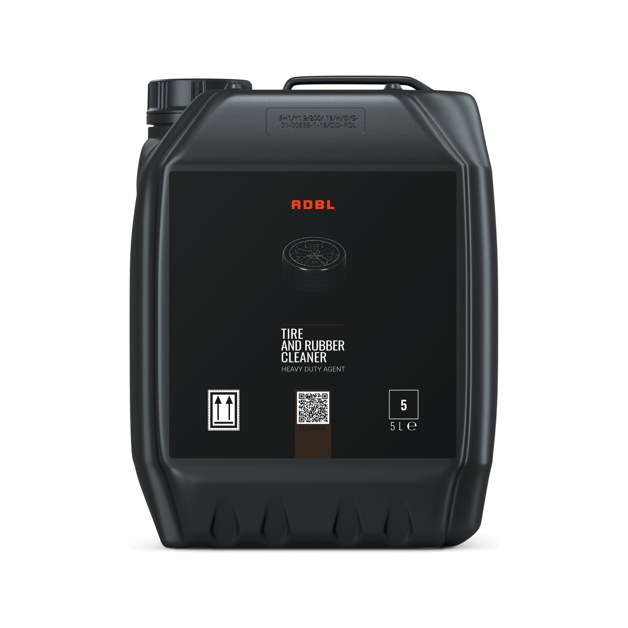 ADBL Tyre & Rubber Cleaner 5 Litres bottle - front view
