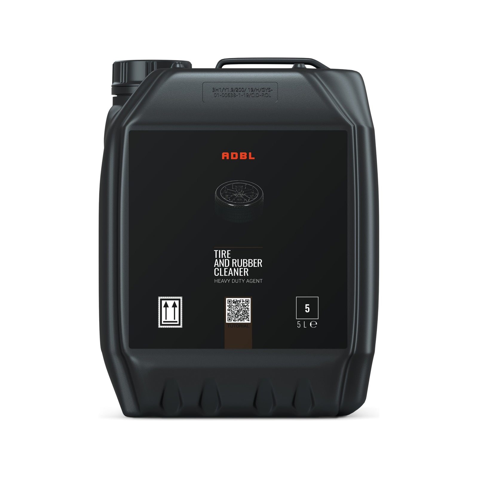 ADBL Tyre & Rubber Cleaner 5 Litres bottle - front view