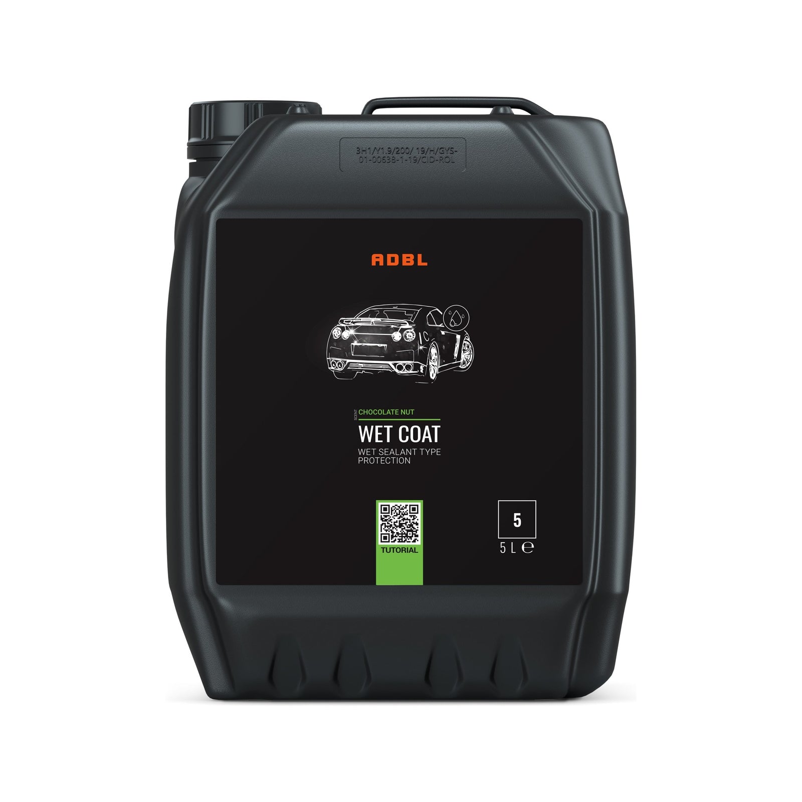 ADBL Wet Coat 5 Litres bottle - front view