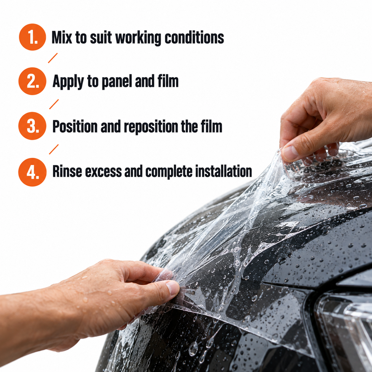 ADBL PRO Slip - Professional PPF Installation Fluid — How do I apply it?