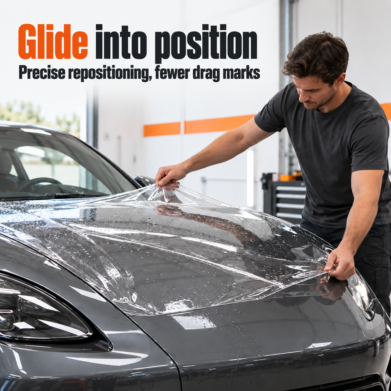 ADBL PRO Slip - Professional PPF Installation Fluid — Can I reposition film precisely?
