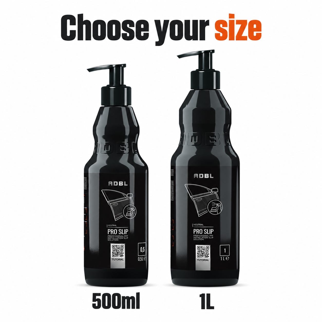 ADBL PRO Slip - Professional PPF Installation Fluid — Which sizes can I choose?