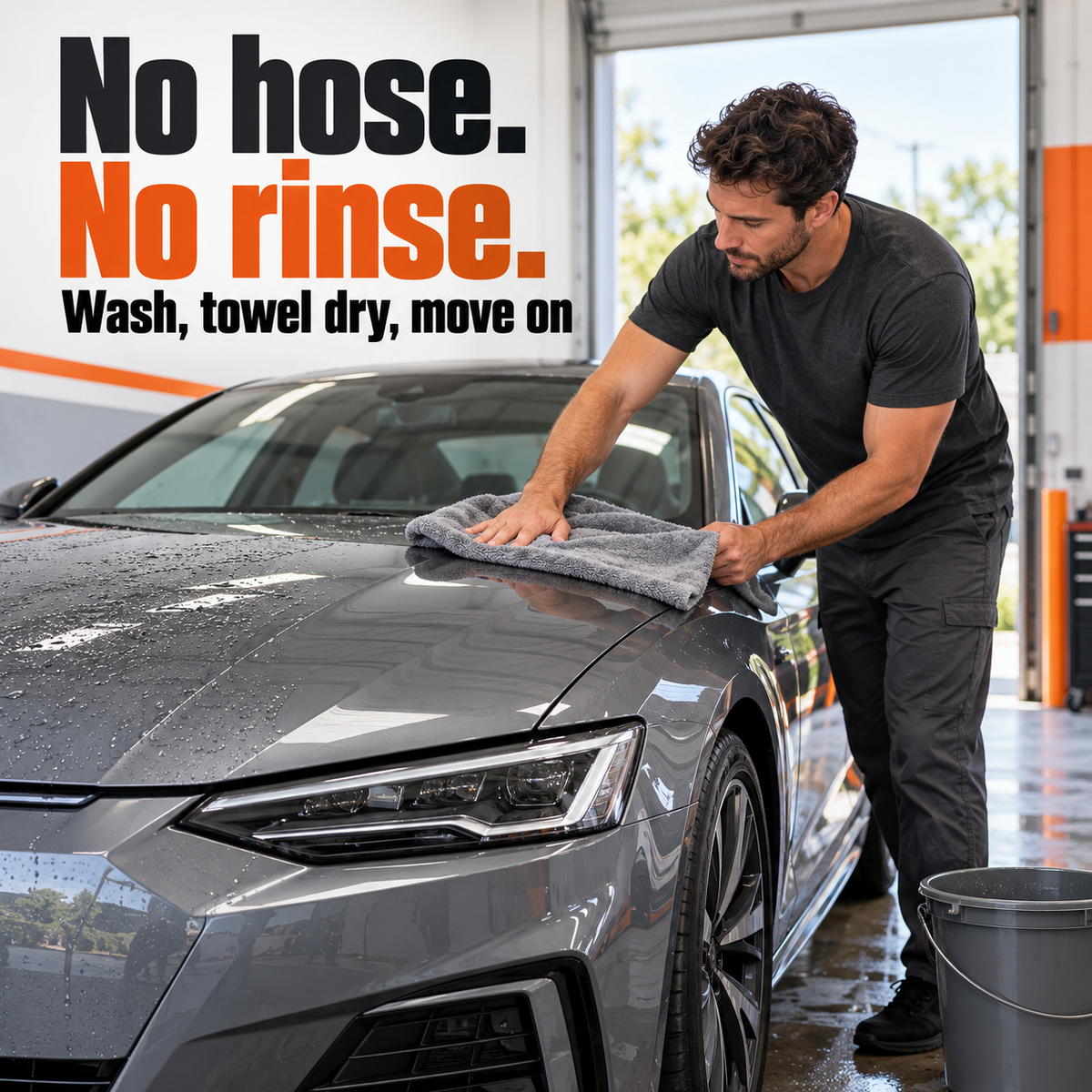 ADBL Rinseless Shampoo - Low-Foaming Rinseless Wash — Can I wash without a hose?