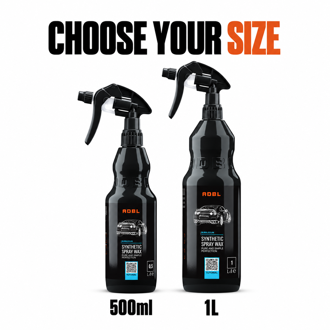 ADBL Synthetic Spray Wax - Hydrophobic Anti-Static Wax — Which sizes are available?