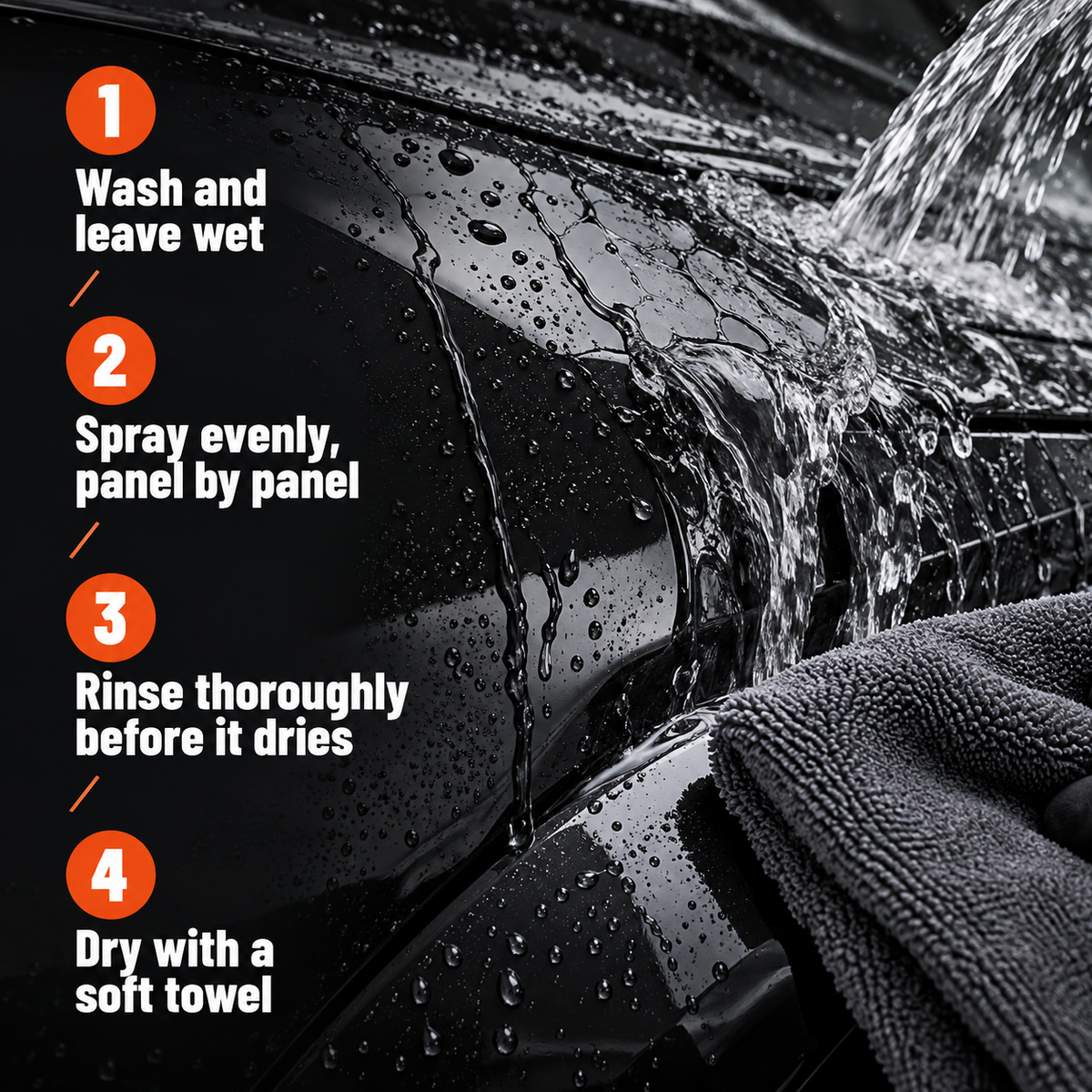 ADBL Wet Coat - Instant Hydrophobic Spray Sealant — How do I apply it?