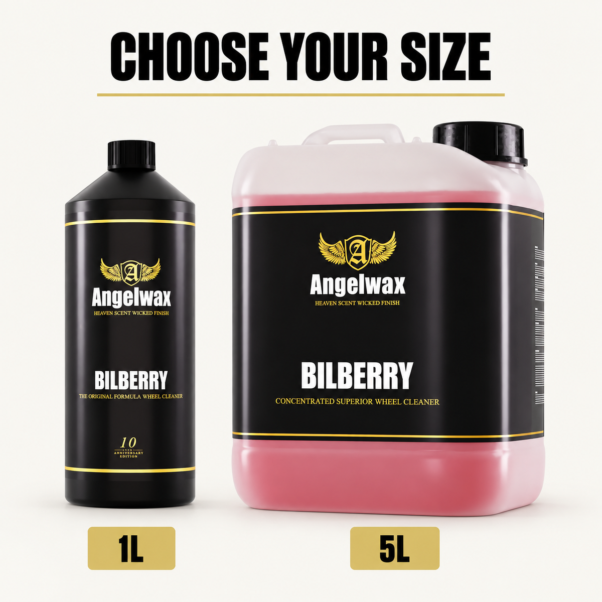 Angelwax Bilberry Concentrate Superior Wheel Cleaner — Which size can I buy?