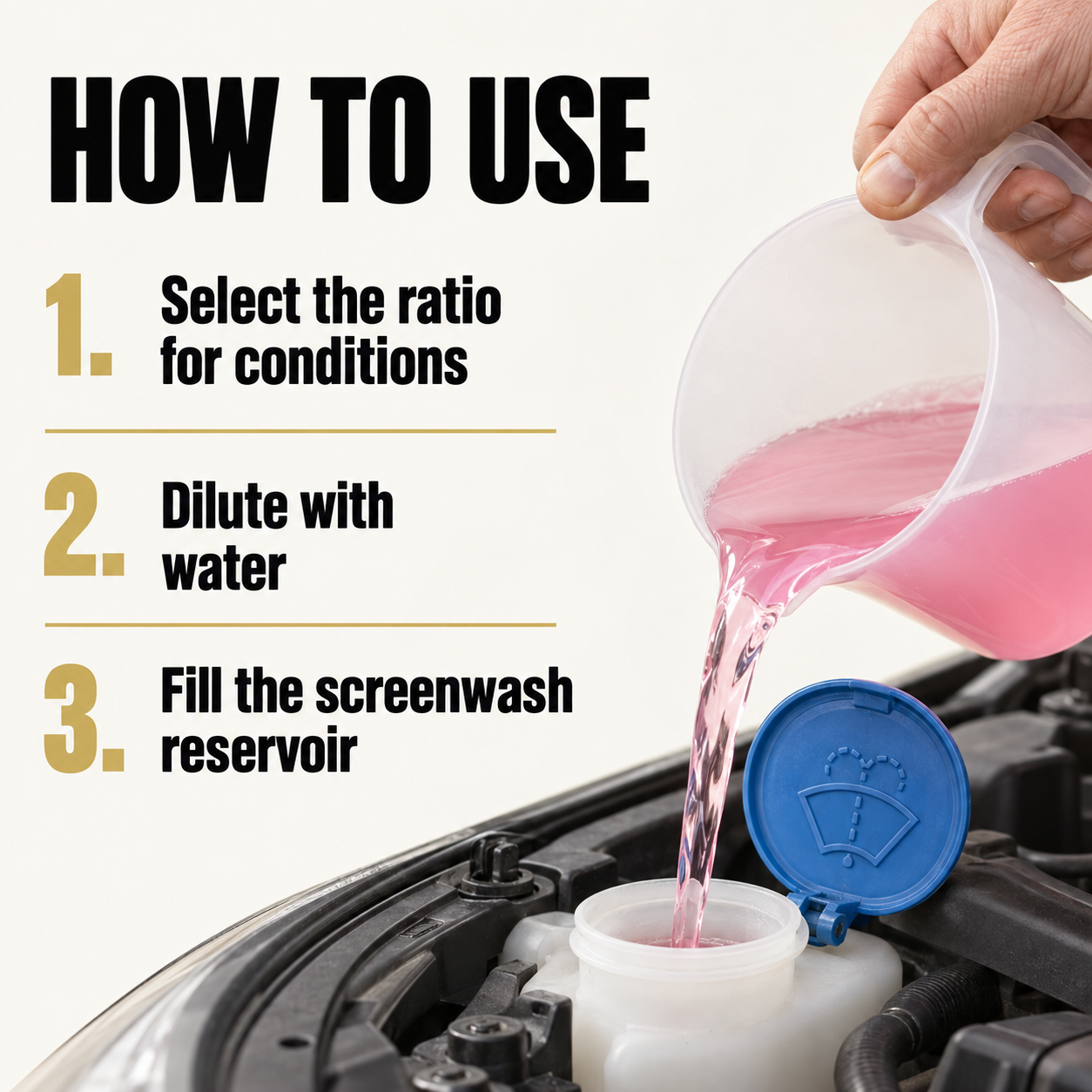 Angelwax Clarity Super Concentrated Screenwash — How do I use it?
